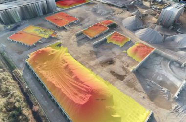 Analyse volumétrique d’une carrière pour le calcul de matériaux extraits via drone et modélisation 3D.